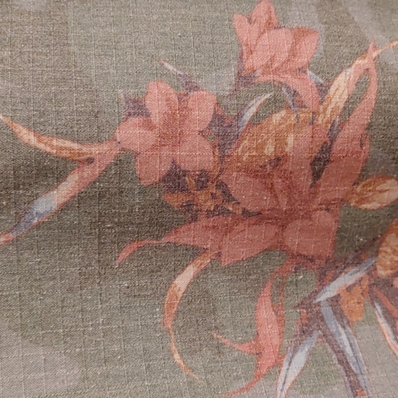 Women's Jealous Tomato Green Cammo Floral Utility Jacket Size Small - Picture 9 of 16